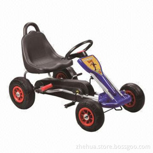 Hot Model Kids' Go Cart Pedal Car with Inflatable Wheels, 30kg Capacity, EN71 Mark